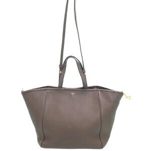 Celine Folded Cabas Grained Calfskin Shoulder bag